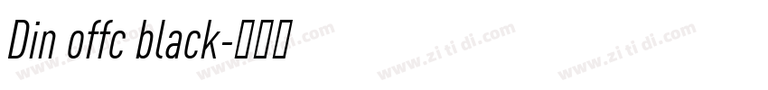 Din offc black字体转换
